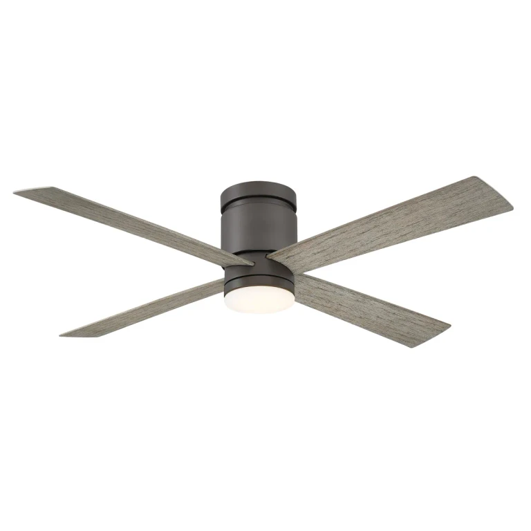 Fanimation Kwartet 52" LED Indoor Ceiling Fan in Matte Greige with Opal Frosted Glass