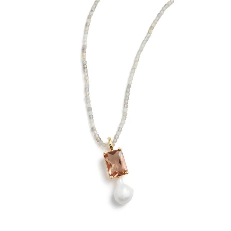 Maison Irem Thale Necklace Grey One Size