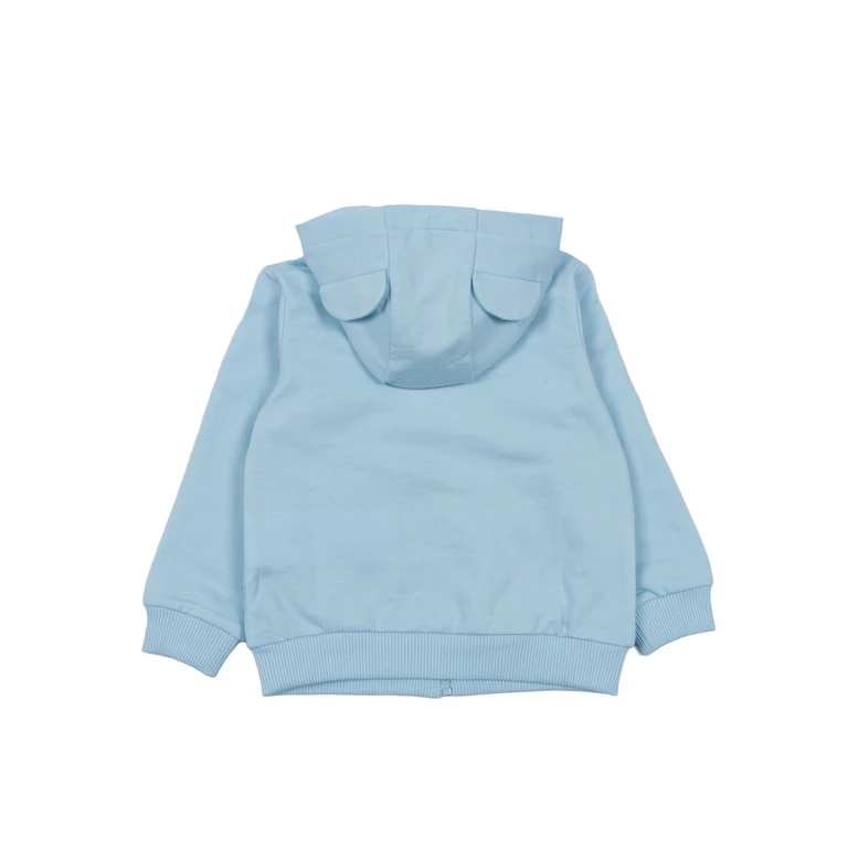 Moschino ZIPPED HOODIE Blue Cotton Sweatshirt - Kids