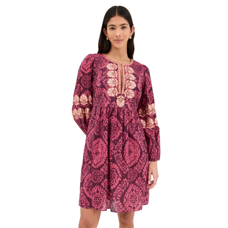 Figue Lucie Dress Ornamental Tapestry Mulberry M