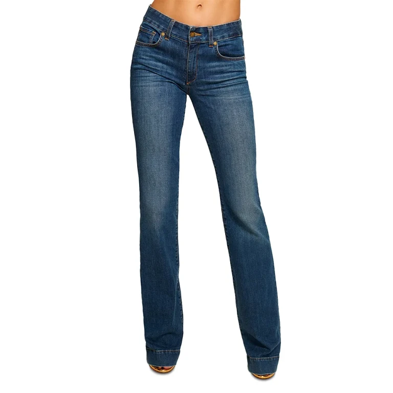 Ramy Brook Kyle Low Rise Flare Jeans in Medium Wash