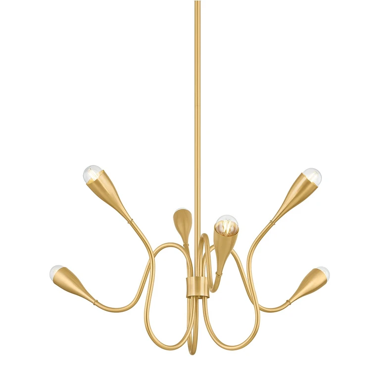 Aged Brass Chandelier from the Anaise Collection