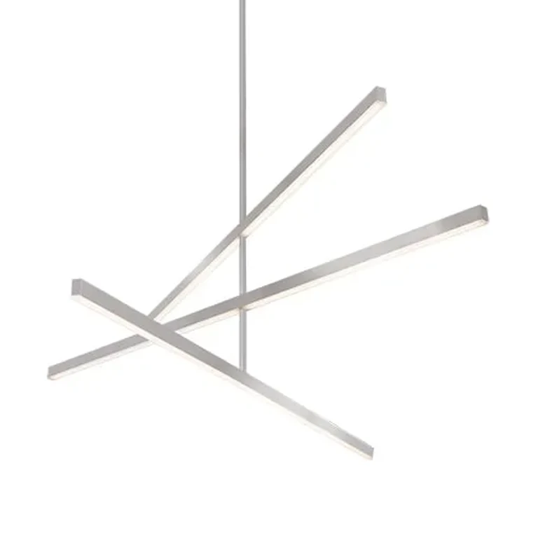 Vega LED Contemporary Chandelier in Nickel