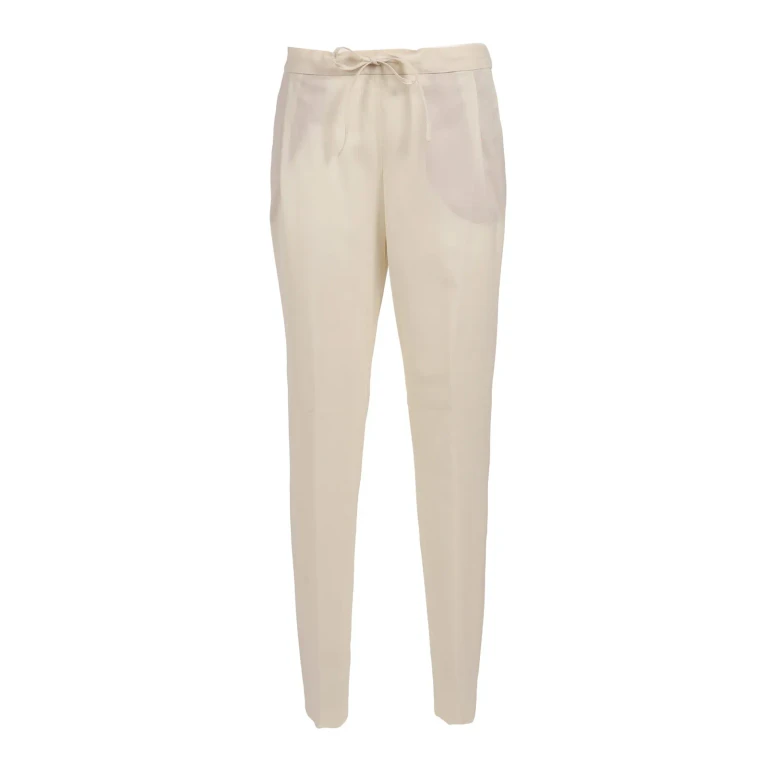 Fabiana Filippi Bistretch Wool Pleated Jogging Trousers With Filo Diamante