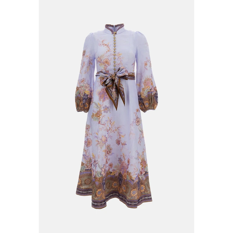 Zimmermann Dresses Azzurro Linen/flax - Women