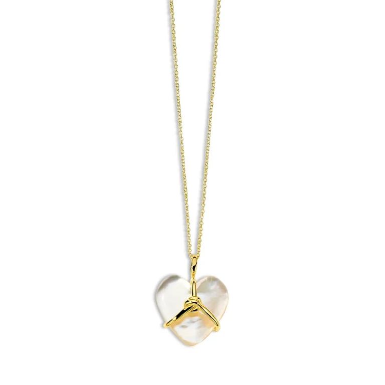 Ippolita 18K Gold Rock Candy Wrapped Heart Pendant Necklace, 30
