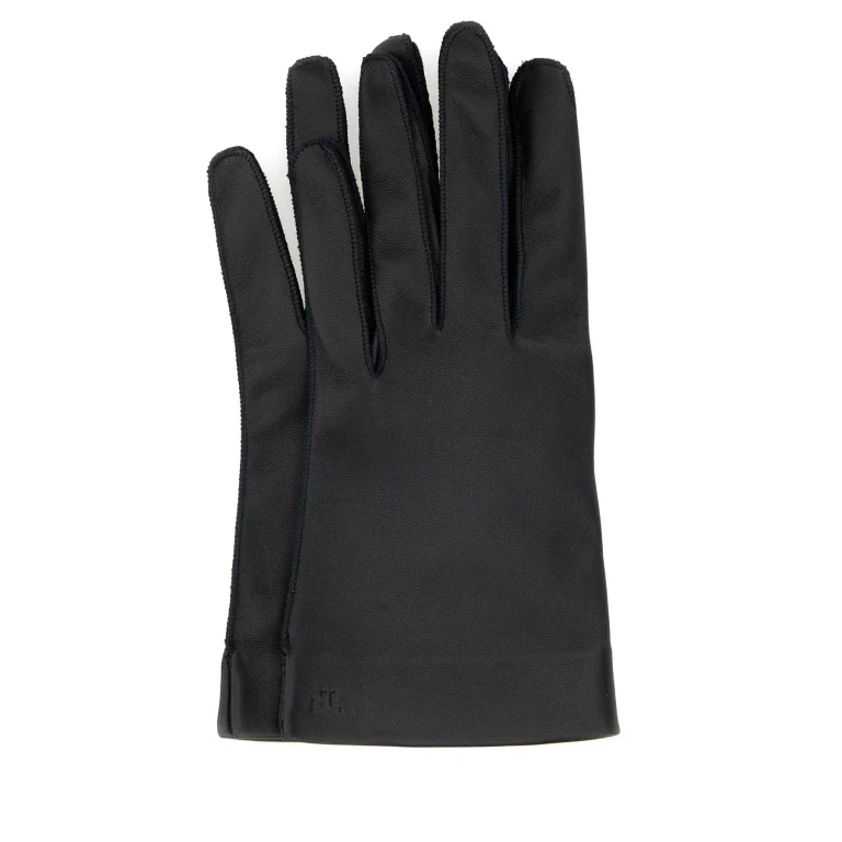 Prada Black Leather Gloves