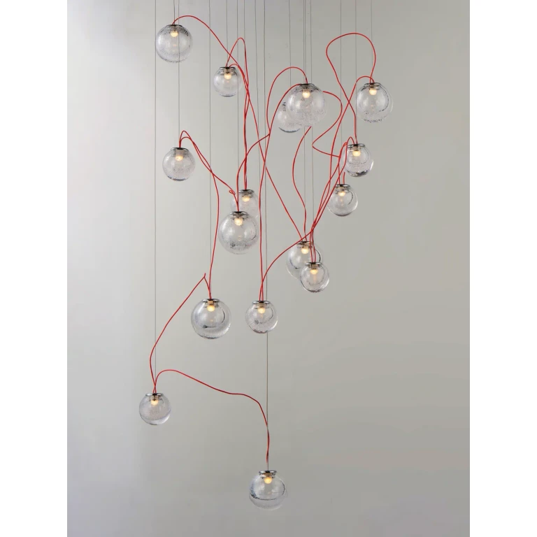 Polished Chrome LED Pendant from the Bobble Collection