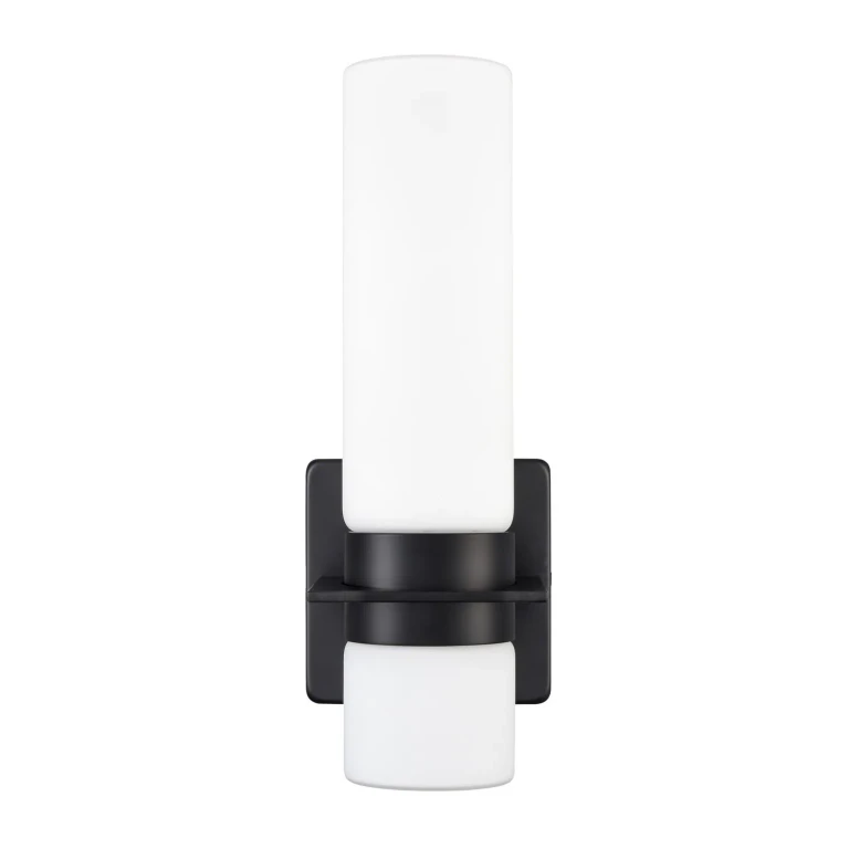 Matte Black LED Outdoor Wall Sconce from the Collection