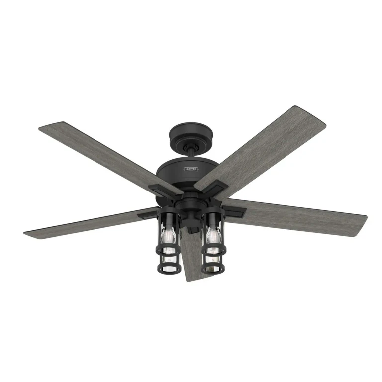 Matte Black 52" Ceiling Fan from the Astwood II Collection