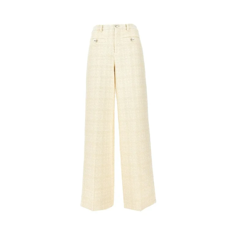 GUCCI Wide leg tweed pants Woman 40