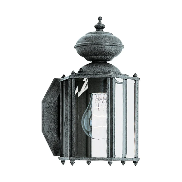 Black One Light Outdoor Wall Lantern from the Classico Collection