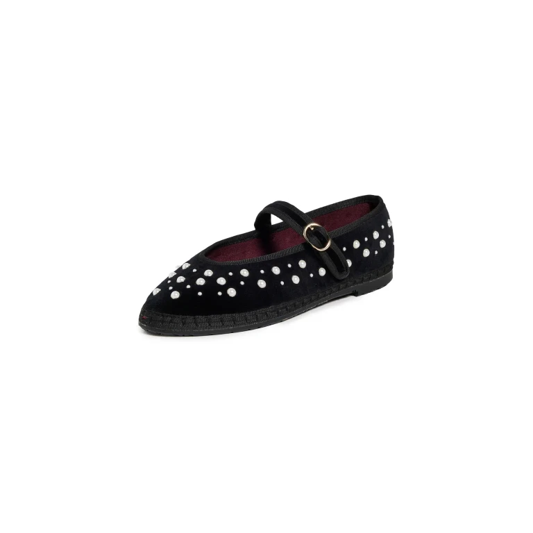Flabelus Flabelus x Sea NYC Pearl Mary Jane Flats Pearl 39