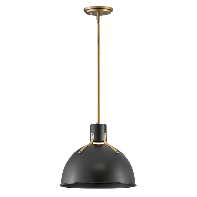 Satin Black LED Pendant from the Argo Collection
