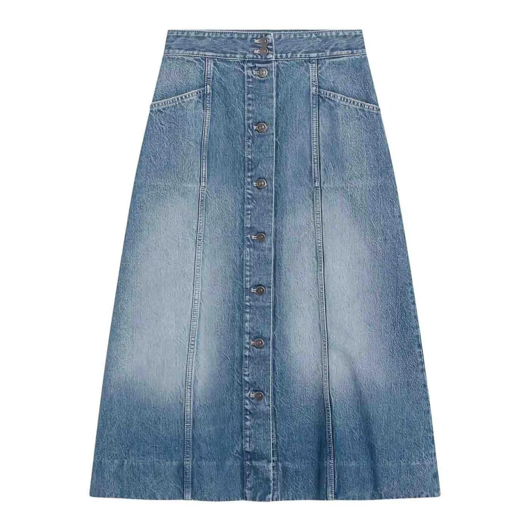 Valentino Garavani Jupe Midi - Délavé