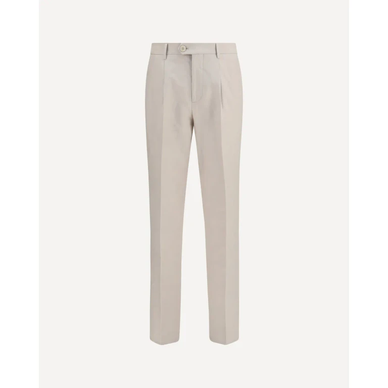 BRUNELLO CUCINELLI Cotton and linen tailored Pants Male 52