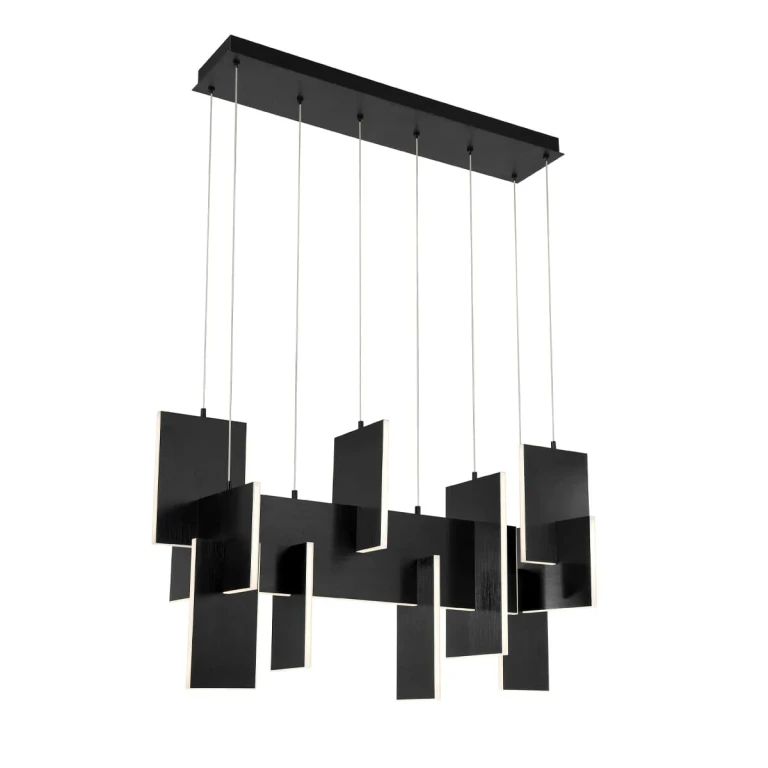 Black LED Chandelier from the Coburg Collection