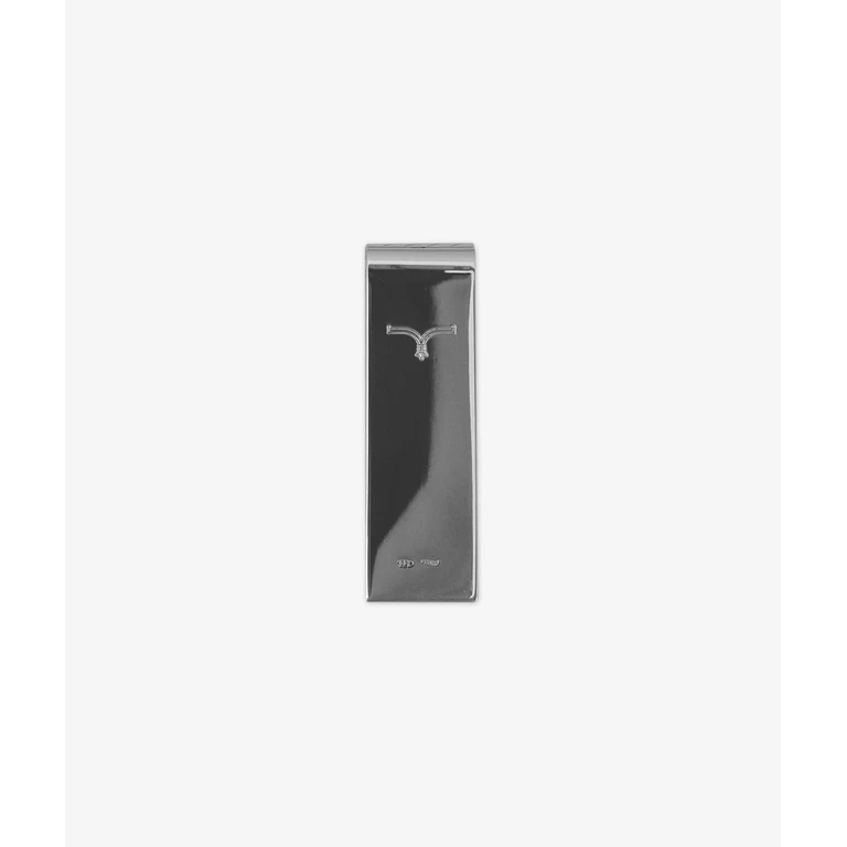 Larusmiani Money Clip Line Silver Wallets And Holder - Unisex