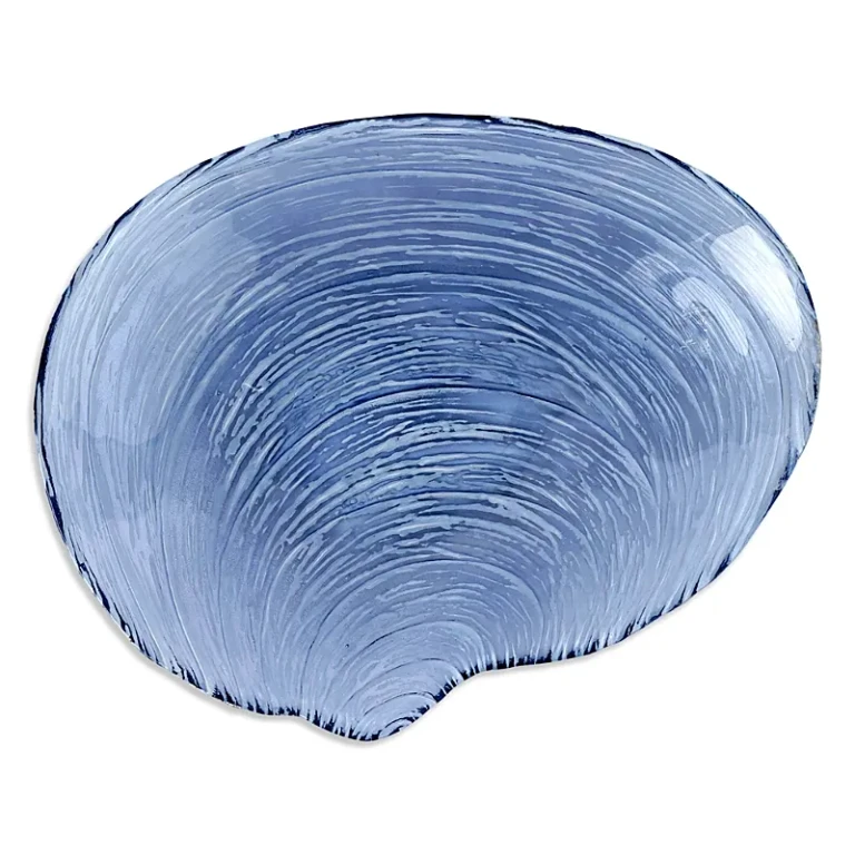 Vietri Isola Glass Shell Plate