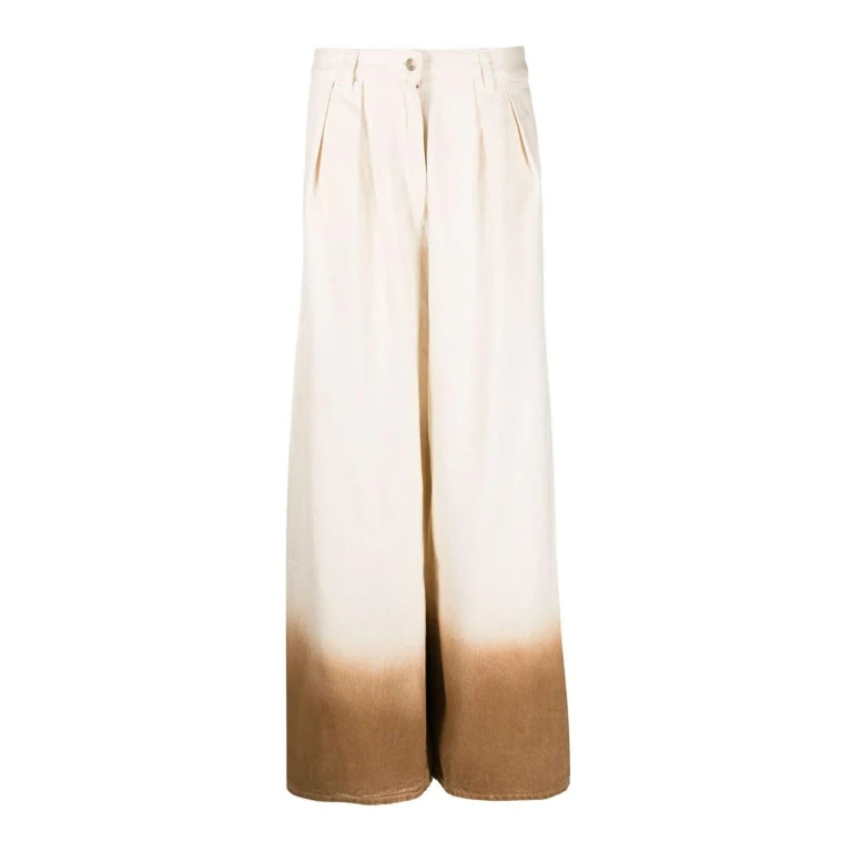 Alanui Jean Bootcut - Blanc (LWYB003R24DEN0020360)