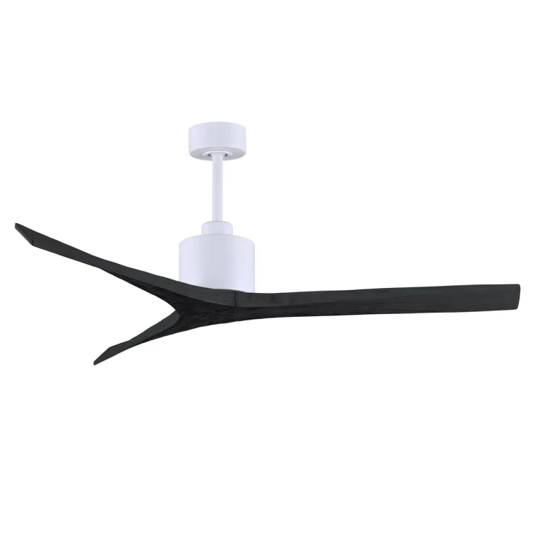 Mollywood 6-Speed DC 60 Ceiling Fan in Matte White with Matte Black blades