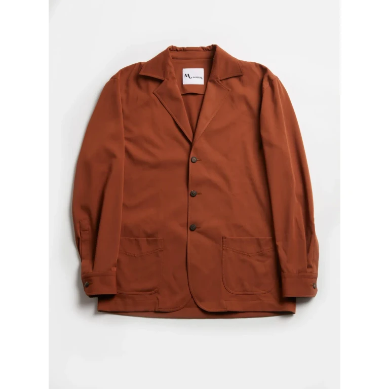 doppiaa Aabigail Unlined Brown Overshirt