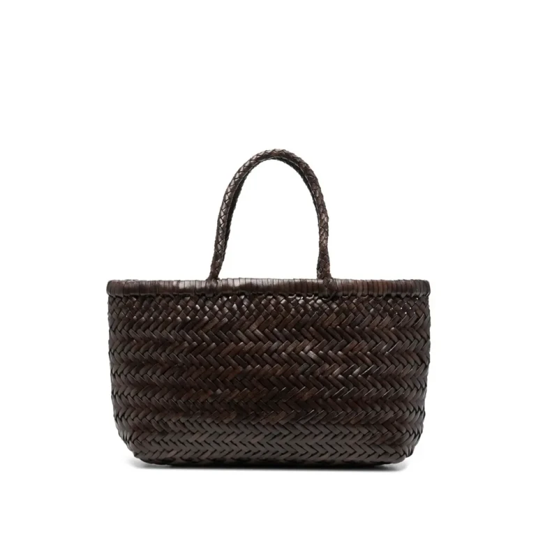 Interwoven Leather Tote Bag