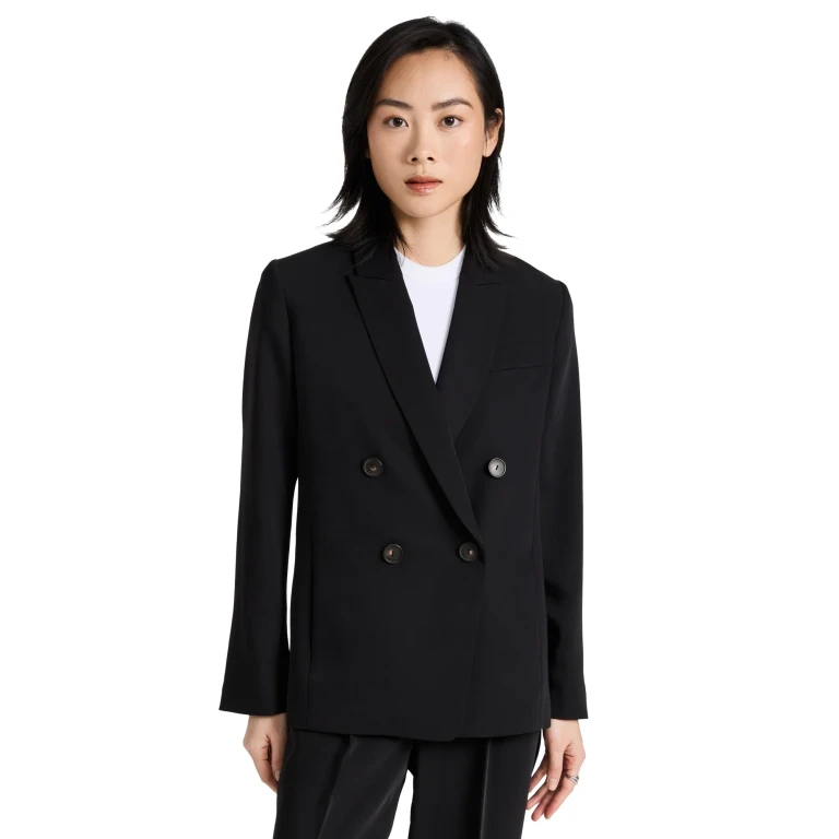 Vince Crepe Suiting Blazer Black 8