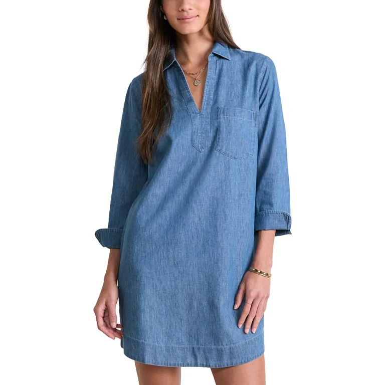 Vineyard Vines Margo Chambray Shirt Dress