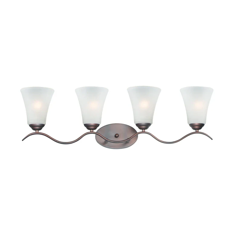 Maxim Vital 4-Light Bathroom Vanity Light in Oil Rubbed Bronze - 12084FTOI