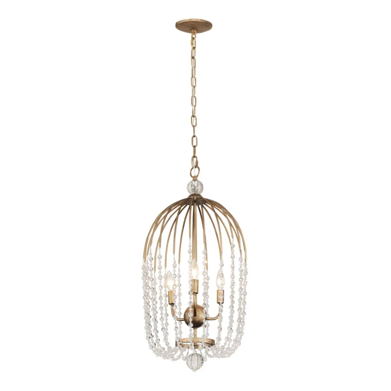 Havana Gold Three Light Pendant from the Voliere Collection