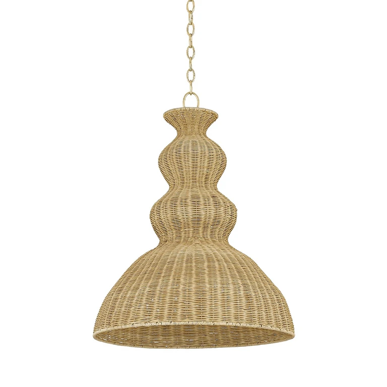 Aged Brass Pendant from the Mayla Collection
