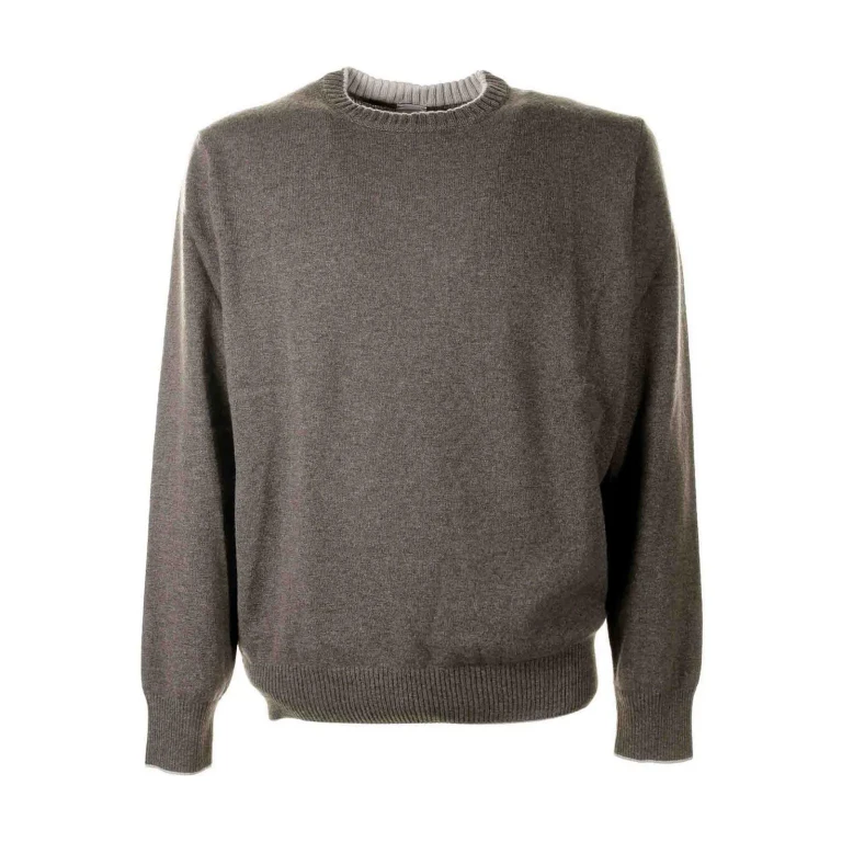 Eleventy Pull Col Rond - Marron