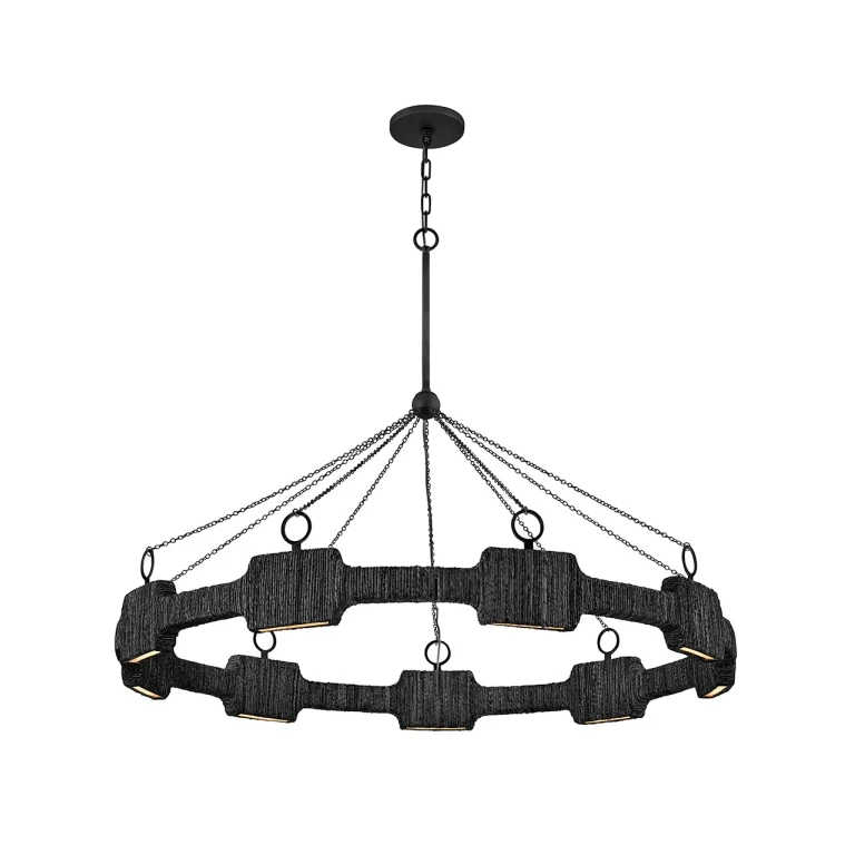 Carbon Black LED Chandelier from the Raffi Collection