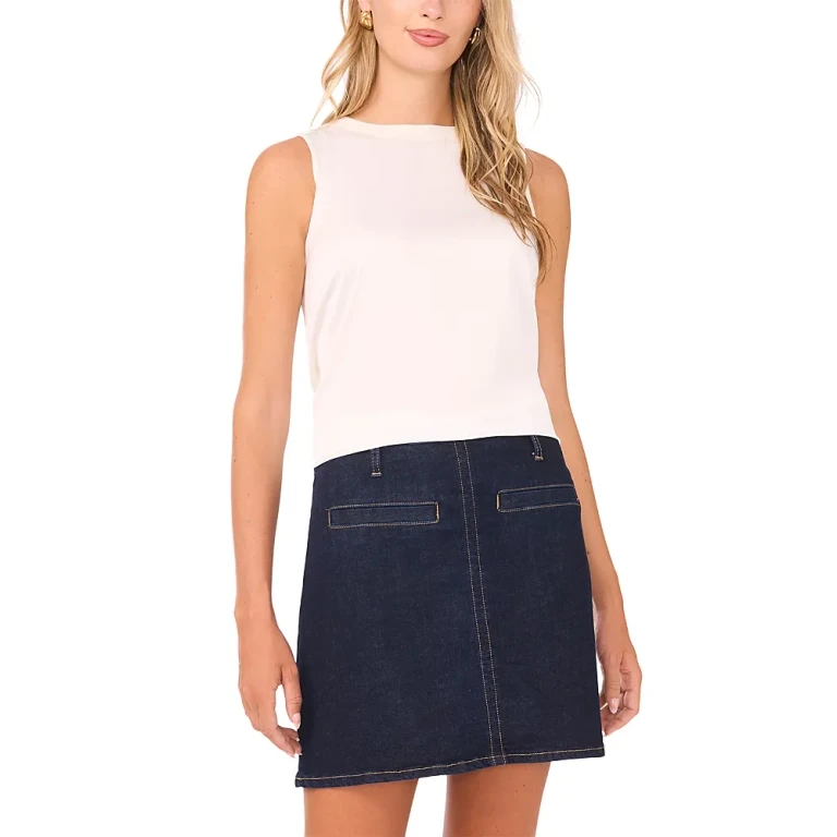 Vince Camuto Sleeveless Crewneck Tank Top