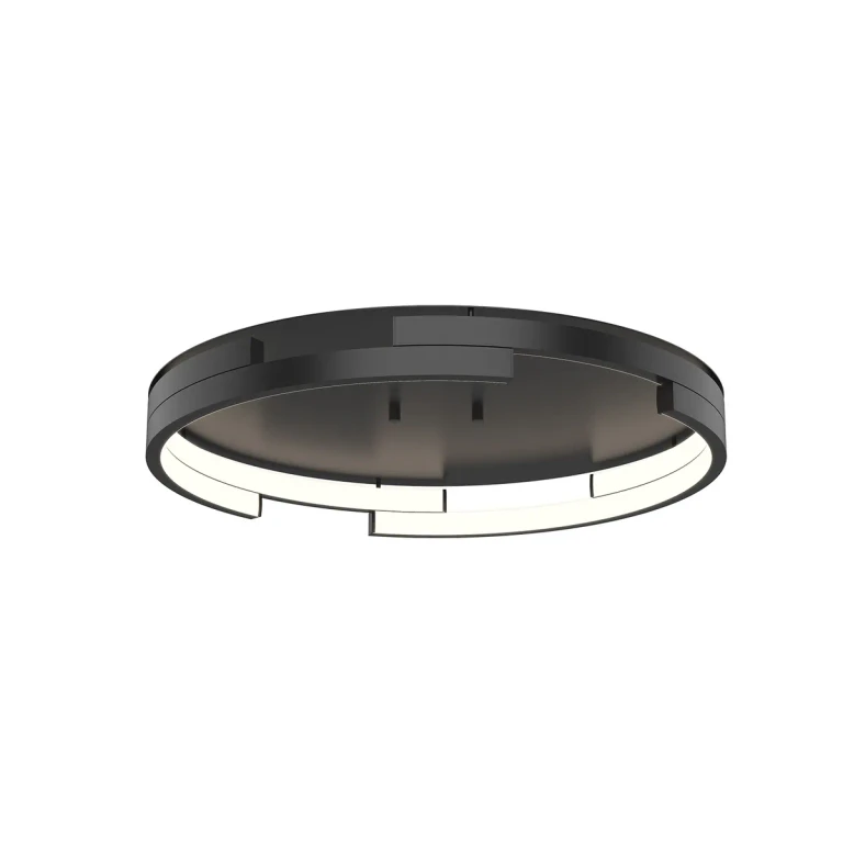 Black LED Flush Mount from the Anello Minor Collection