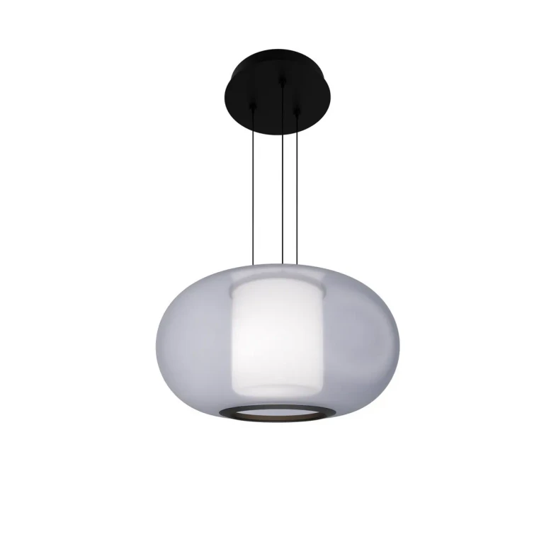 Black LED Pendant from the Doma Collection