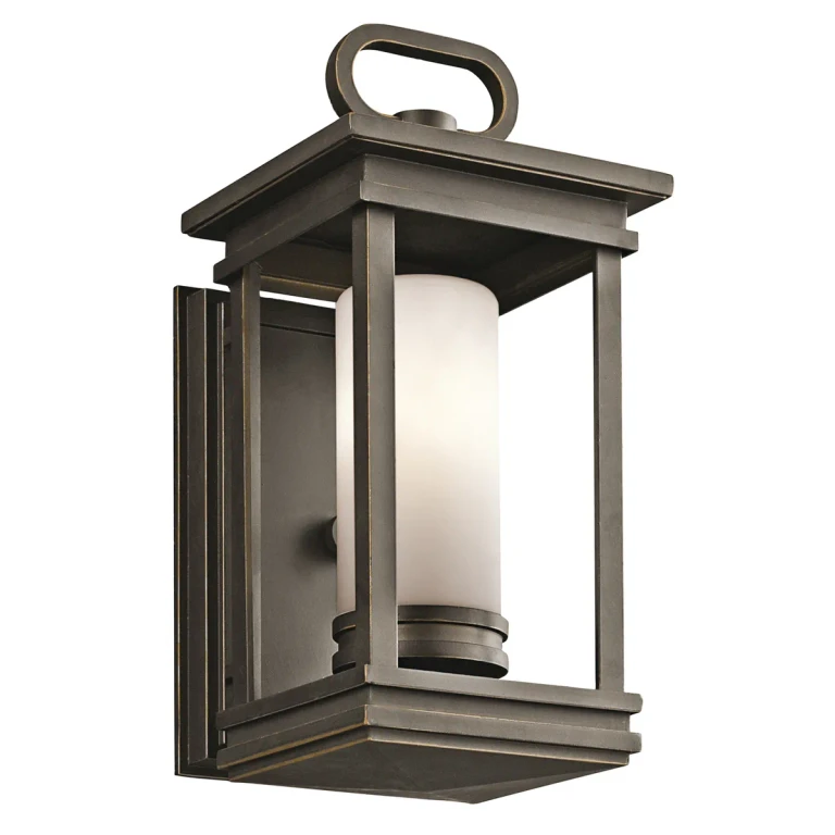 South Hope 1-Light 11.75" Small Outdoor Wall in Rubbed Bronze