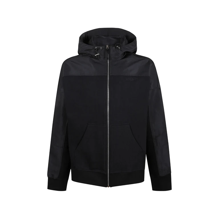 Givenchy Windbreaker Hoodie Black Felpa - Men