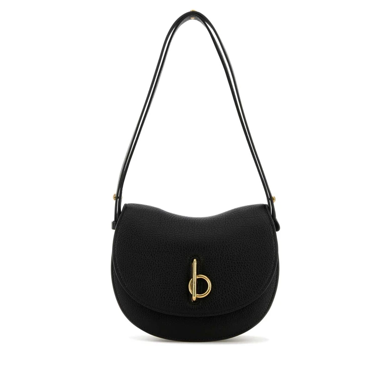 Burberry Black Leather Small Rocking Horse Shoulder Bag