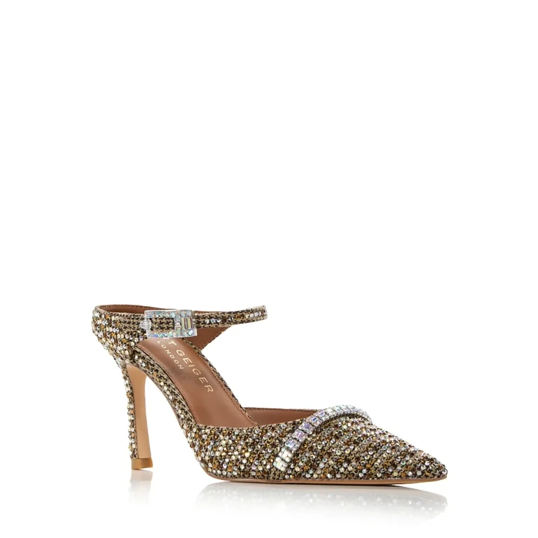 Kurt Geiger London Women's Strass Embellished Pointed Mule Pumps