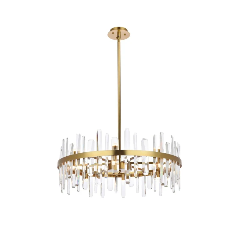 Satin Gold 16 Light Chandelier from the Serena Collection