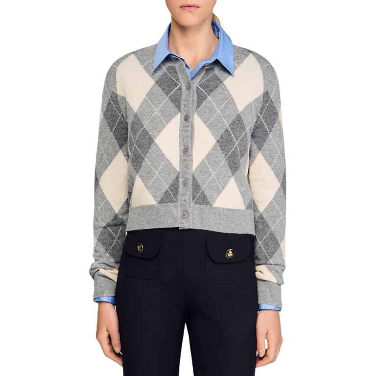 Pattern Cardigan Sweater