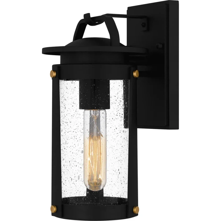 Clifton 1-Light Outdoor Wall Mount in Earth Black