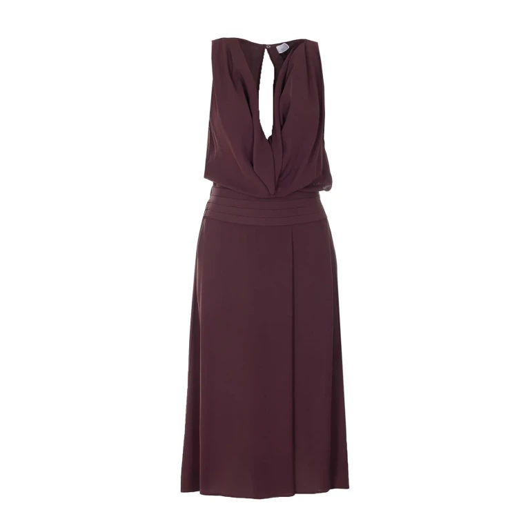 Elisabetta Franchi Robe Au Genou - Rouge