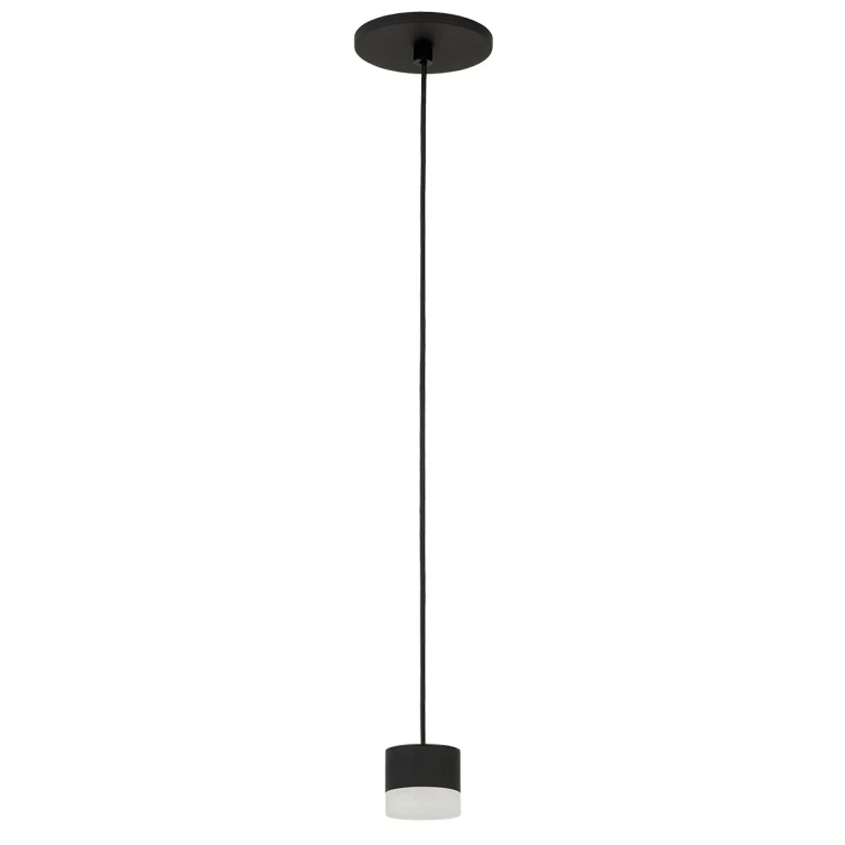 Nightshade Black LED Pendant from the Gable Collection