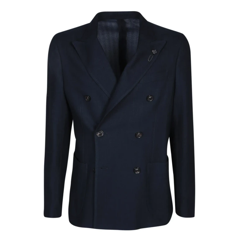 Blazer doppiopetto blu Lardini