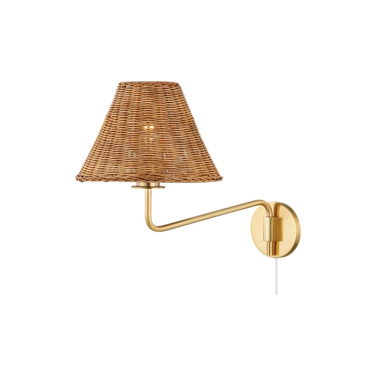 Mitzi Issa 2-Light Wall Sconce in Aged Brass