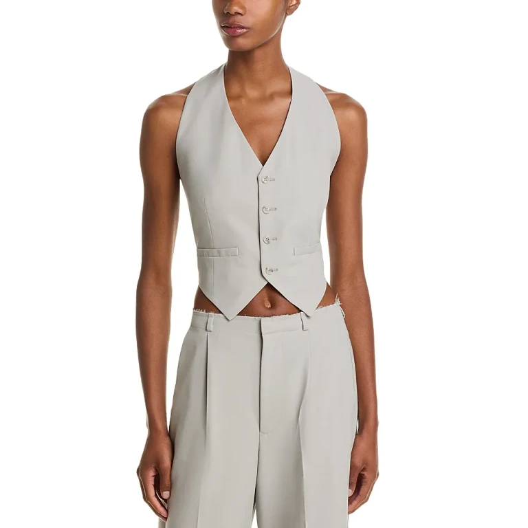 MM6 Maison Margiela Open Back V Neck Vest