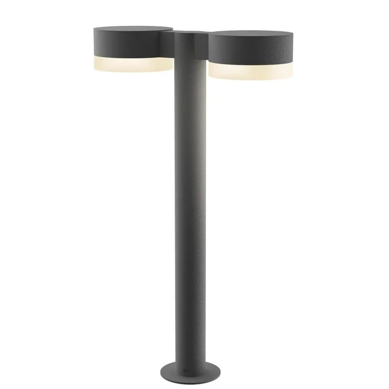 Textured Gray LED Bollard from the REALS Collection